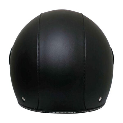 MTS FX-101 LEATHER YARIM KASK DERİ KAPLAMALI MODEL