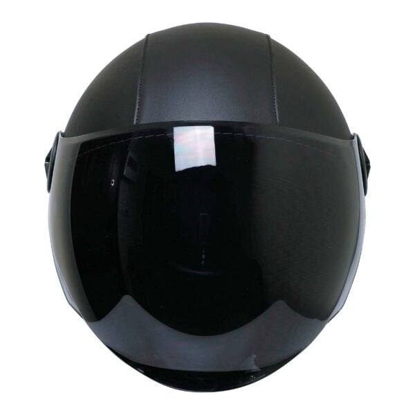 MTS FX-101 LEATHER YARIM KASK DERİ KAPLAMALI MODEL