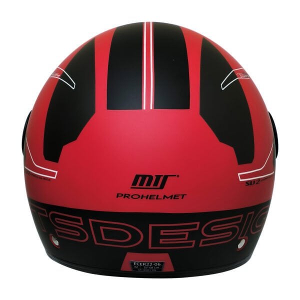 MTS FX-101 YARIM KASK DESİGN RED