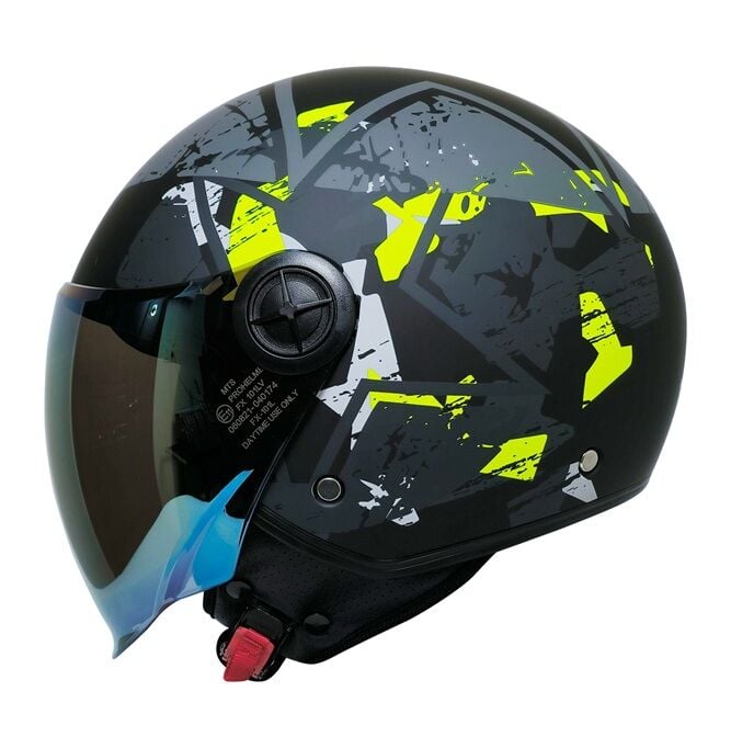 MTS FX-101 YARIM KASK NEON CAMO