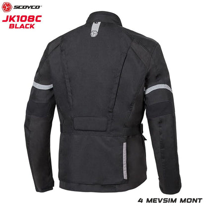 Scoyco JK108C  Motosiklet Montu (Siyah)
