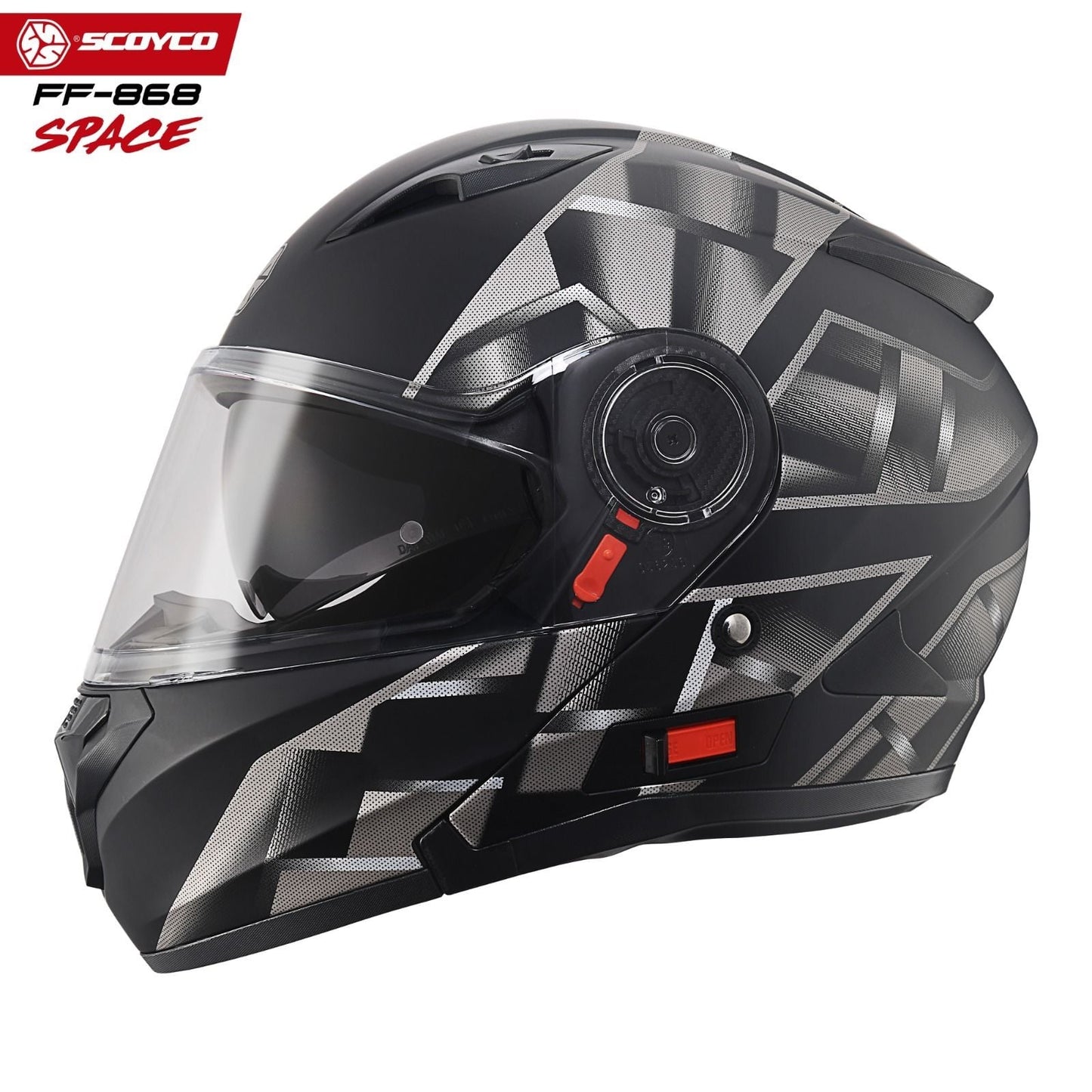 Scoyco Motosiklet Kaskı 868 Space Çene Açılır Kask