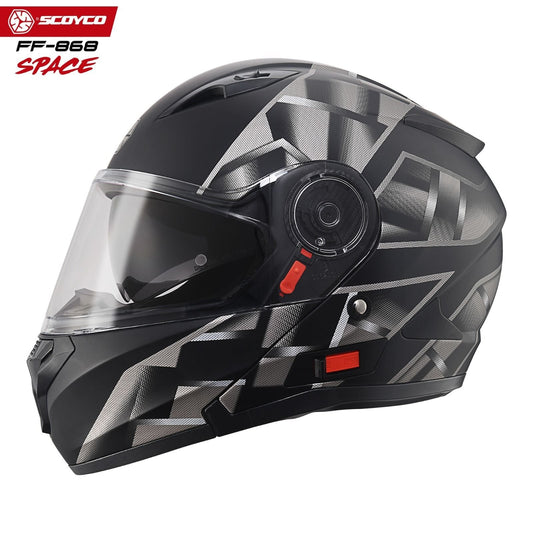 Scoyco Motosiklet Kaskı 868 Space Çene Açılır Kask