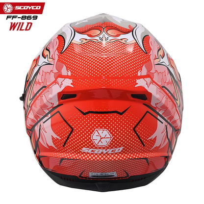 Scoyco Motosiklet Kaskı 869 Wild Tam Kapalı