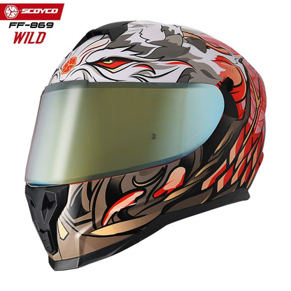 Scoyco Motosiklet Kaskı 869 Wild Tam Kapalı