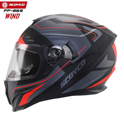 Scoyco Motosiklet Kaskı 869 Wind Tam Kapalı