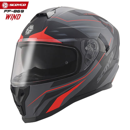 Scoyco Motosiklet Kaskı 869 Wind Tam Kapalı